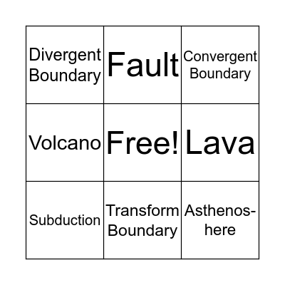 Chapter 4 Bingo Card