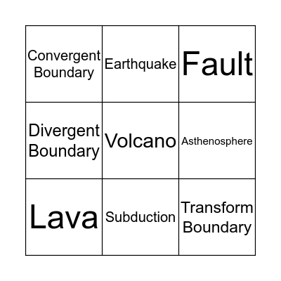 Chapter 4 Bingo Card