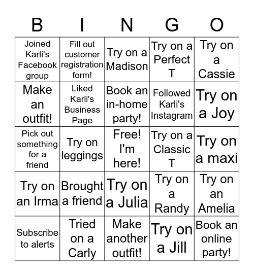 Lula Bingo! Bingo Card