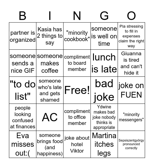 Bingooo Bingo Card