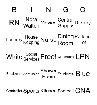 Employee Bingo  Bingo Card
