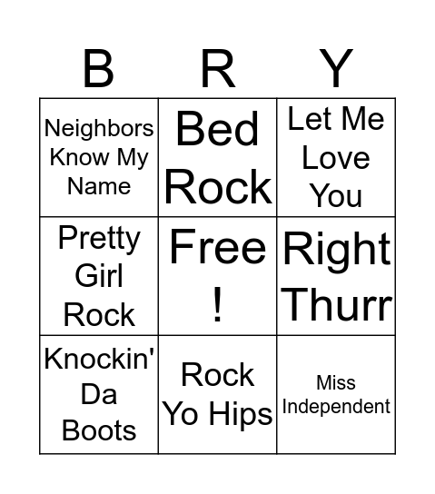 Old Bingo Card