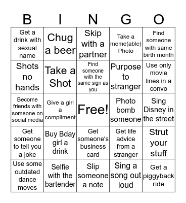 Mahogany's 30th Birthday  Bingo Card