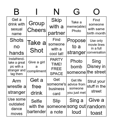 Mahogany's 30th Birthday  Bingo Card