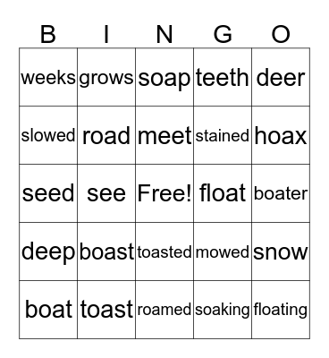 Mrs. Calender is so cool Bingo game! Bingo Card