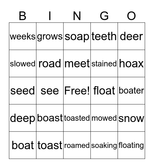 Mrs. Calender is so cool Bingo game! Bingo Card