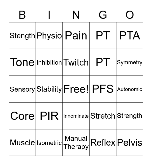 Capstone Bingo Card