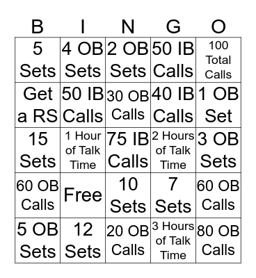 IMPACT BINGO Card
