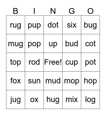 Jack, Rebecca and Sicily! Bingo Card