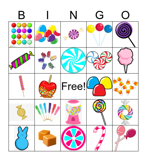 Candy Bingo Card