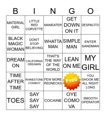 Cinco De Mayo 1 Bingo Card