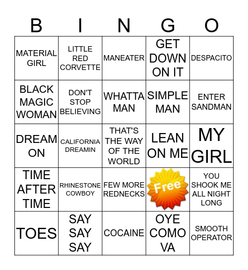 Cinco De Mayo 1 Bingo Card