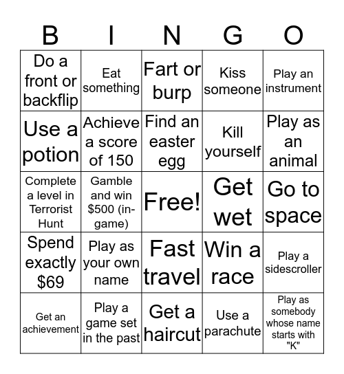 Brotatoes Bingo Bonanza! Bingo Card