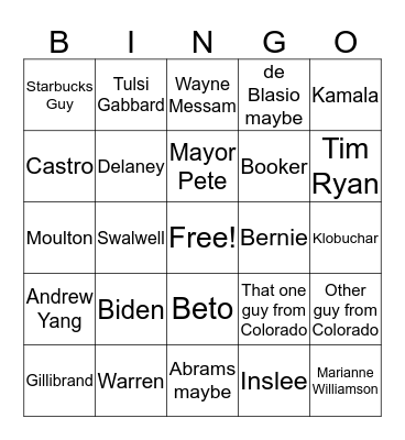 The fate of our democracy hangs in the balance Bingo Card