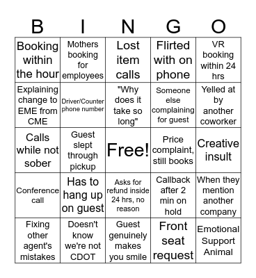 EME Ultimate Bingo Card