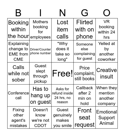 EME Ultimate Bingo Card