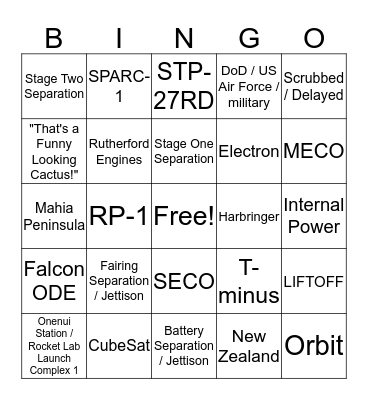 "That's a Funny Looking Cactus!" Bingo Card