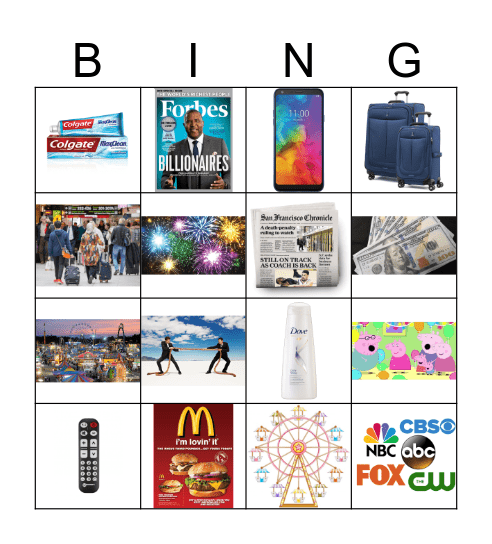Unit 8-9 Bingo Card