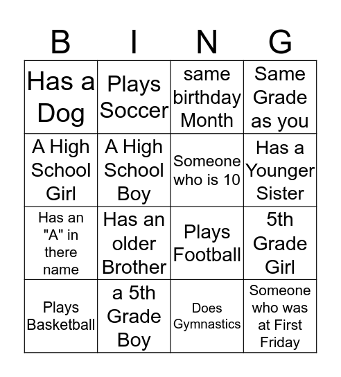 Garage45  Bingo Card