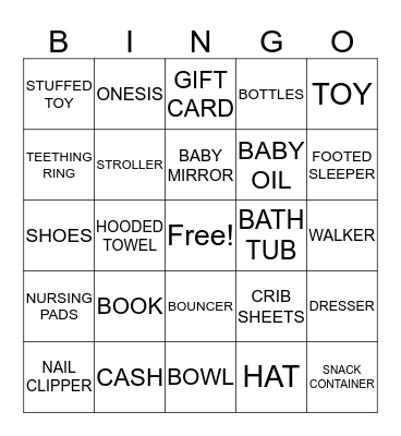 GIFTED Bingo Card