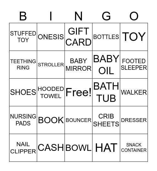 GIFTED Bingo Card