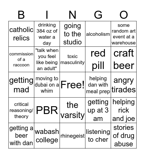 john bingo Card