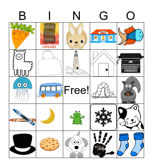 Library Book Bingo Card
