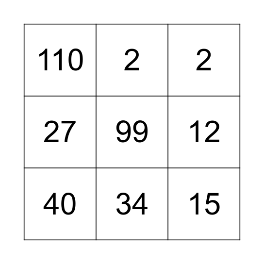 BINGO DO CATAPIMBA Bingo Card