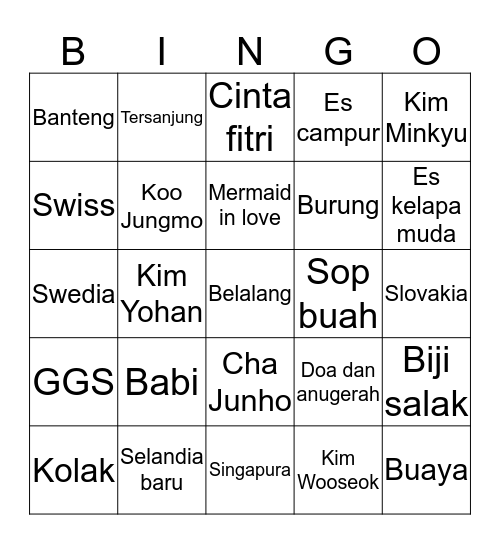 BLIMPco Bingo Card