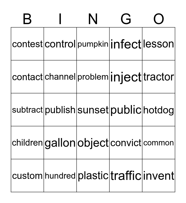 two-syllable-words-bingo-card