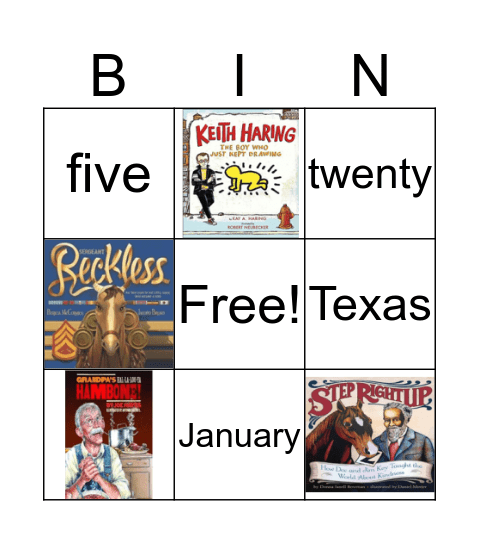 2018-2019 Bluebonnet Club Bingo Card