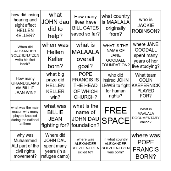 8 per Bingo Card