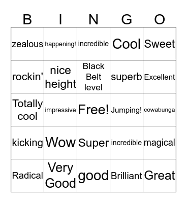 Coach's Alphabet Bingo Card