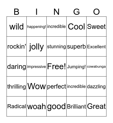 Coach's Alphabet Bingo Card