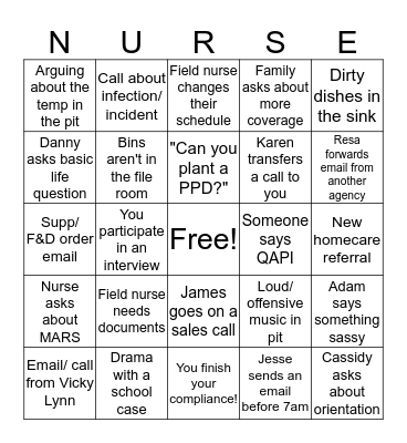 Maxim Nurses' Week Bingo! Bingo Card