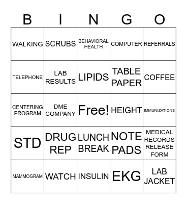 LIVING THE SCRUB LIFE NURSES WEEK 2019 Bingo Card