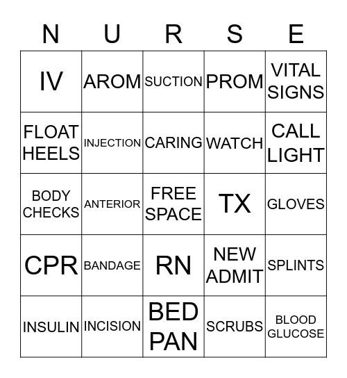 HAPPY NURSES WEEK! Bingo Card