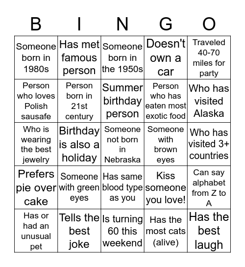 Frostapalooza Bingo! Bingo Card