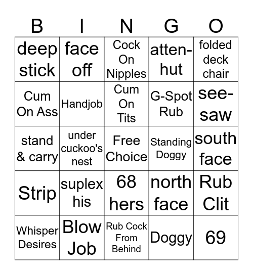 Marriage Bingo Card