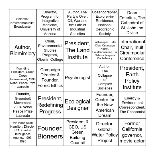 Bingo Card