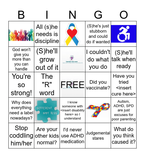 Tumble into Love Bingo Card
