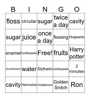 HOCUS POCUS Bingo Card