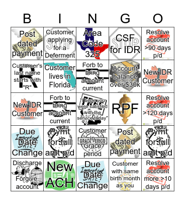 Outbound Resolve Bingo Card