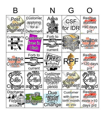 Outbound Resolve Bingo Card