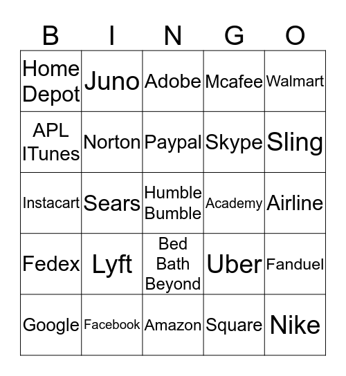 Bingo Card