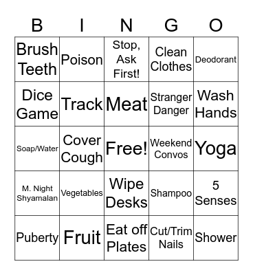 The Happiest Bingo! Bingo Card