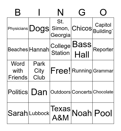 Tracy is Retiring! Bingo Card