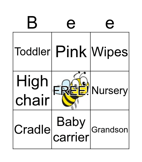 Bhavika's Ba-Bee Bee-ngo Bingo Card