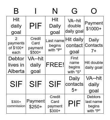 Money Bingo!! Bingo Card