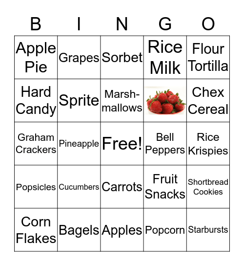 Low Phosphorus BINGO Card